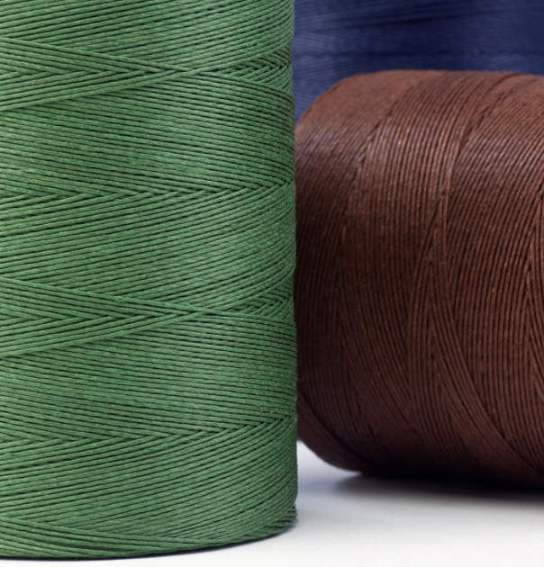 Leinen Zwirn NeL 20/6 S, waxed, 100 g Scheibenspule