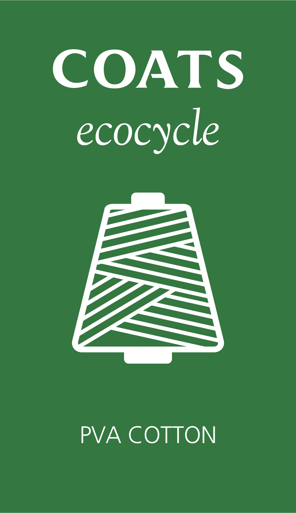 Coats ecocycle Tkt 60, 2500m, separate different raw materials at end of life