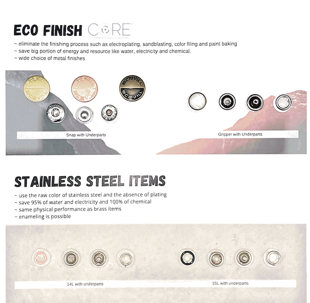 MORITO stainless steel snaps mit eco friendly finish